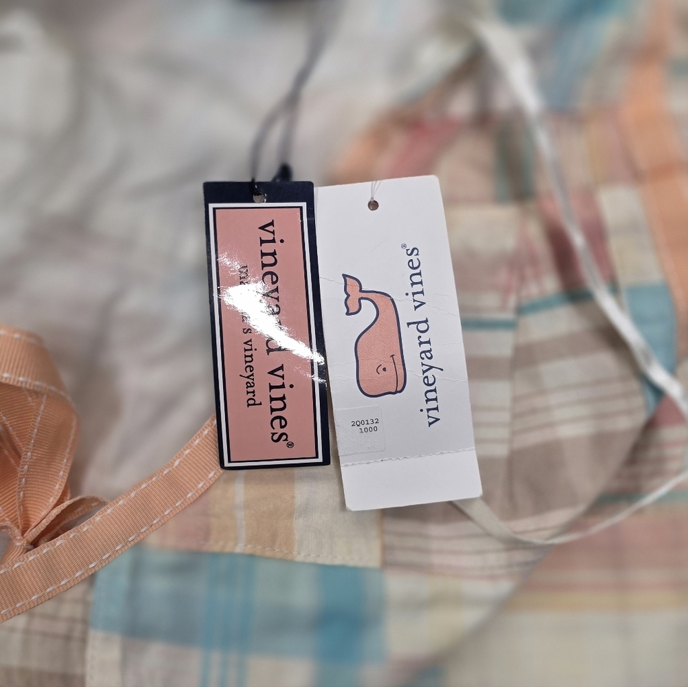 Vineyard Vines. Patchwork Madras Halter Dress. Size 2. NWT - Picture 3 of 5